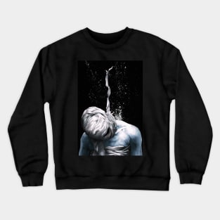 Launch//002> Black Ocean Burial Crewneck Sweatshirt